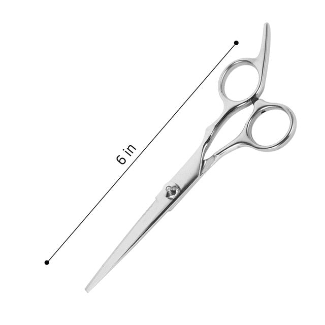 Barber Scissors for Cutting & Thinning Silver Color Tooth/Plat Shears Stainless Steel Professional
